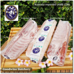 Lamb CHOP RACK (cut from lamb loin) Australia WAMMCO frozen THICK CUTS 1" (2.5cm) +/- 1.5kg 9-10pcs (price/kg)